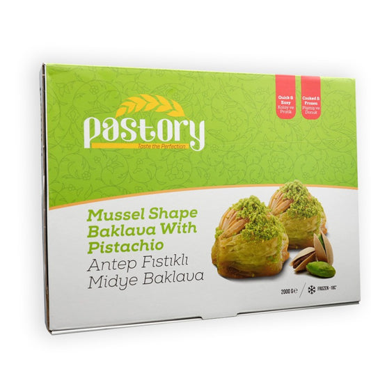 Baklava Midye mit Pistazien 2000 gr. (TK)