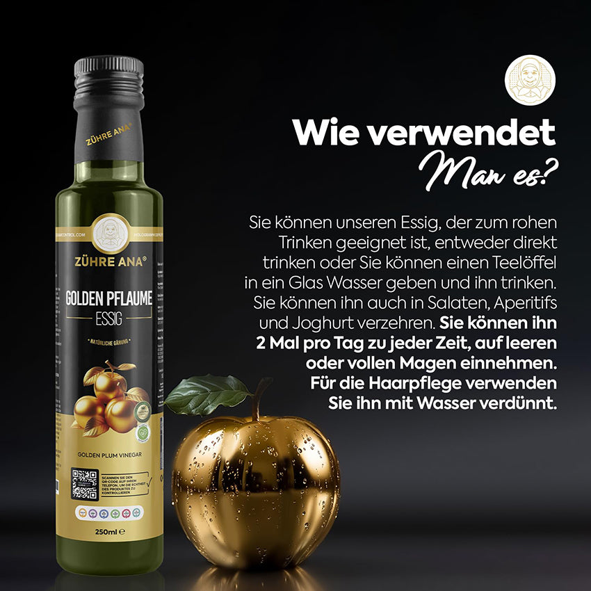Zühre Ana Goldener Pflaumenessig