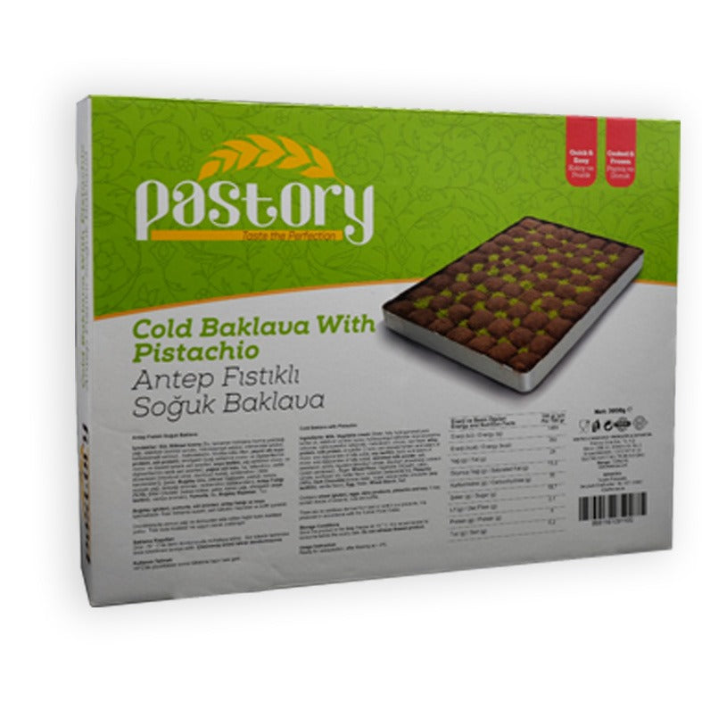 Baklava(Kalt) Milch mit Pistazien 3000 gr. (TK)