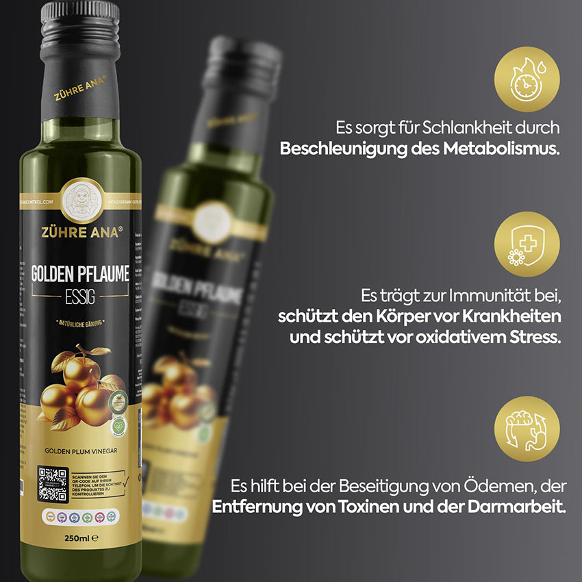 Zühre Ana Goldener Pflaumenessig